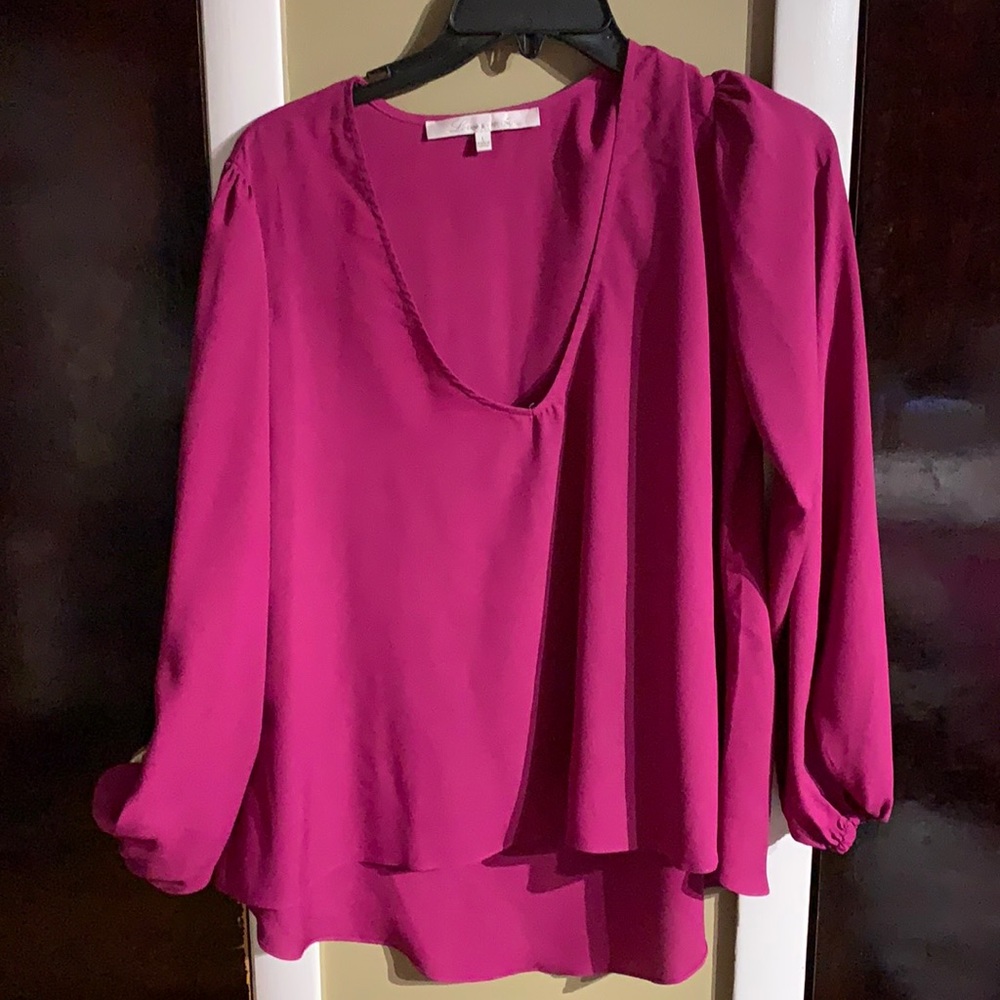 Lovers + Friends silk top